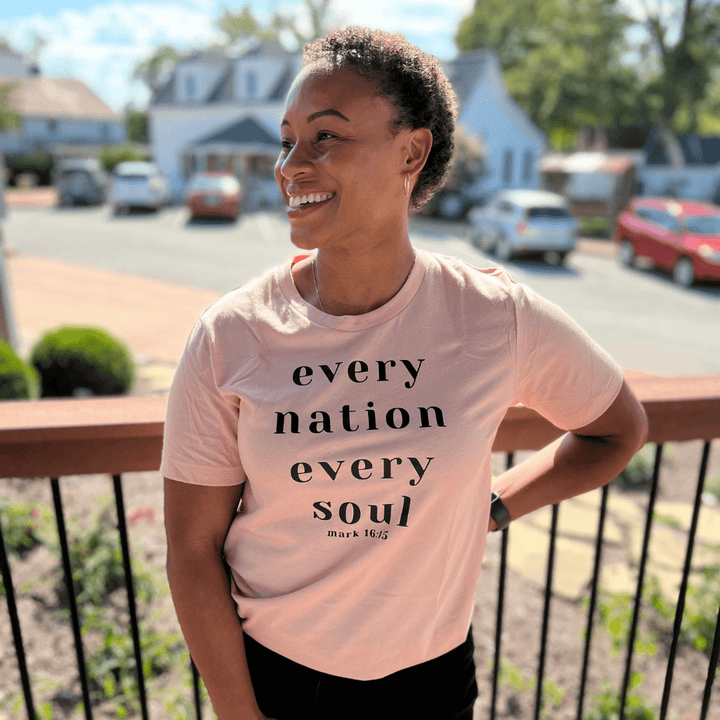 ellyandgrace 3001C Every Nation Every Soul Unisex Shirt