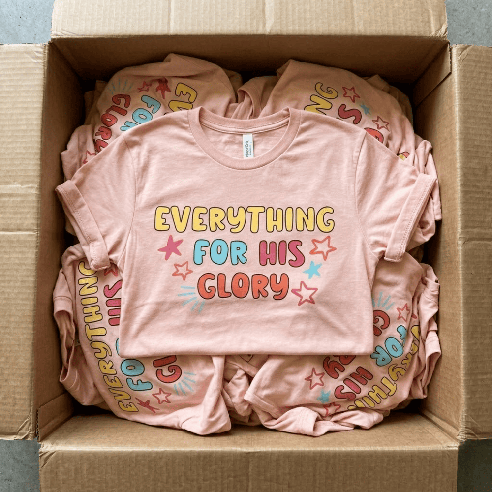 ellyandgrace 3001C Everything For His Glory Multicolor Unisex Shirt