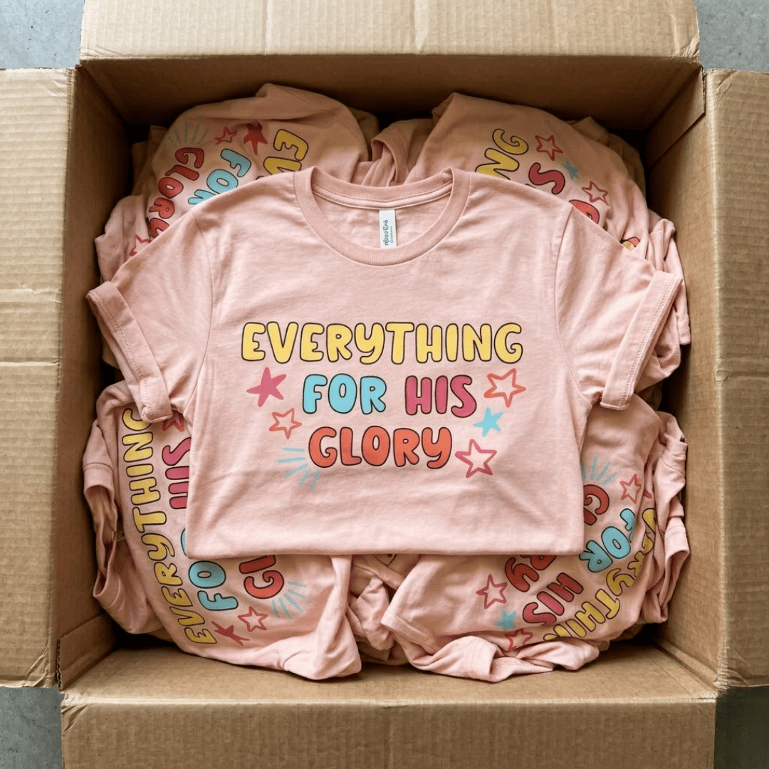 ellyandgrace 3001C Everything For His Glory Multicolor Unisex Shirt