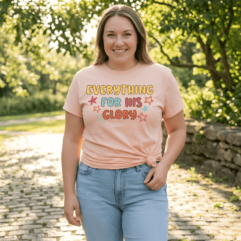 ellyandgrace 3001C Everything For His Glory Multicolor Unisex Shirt