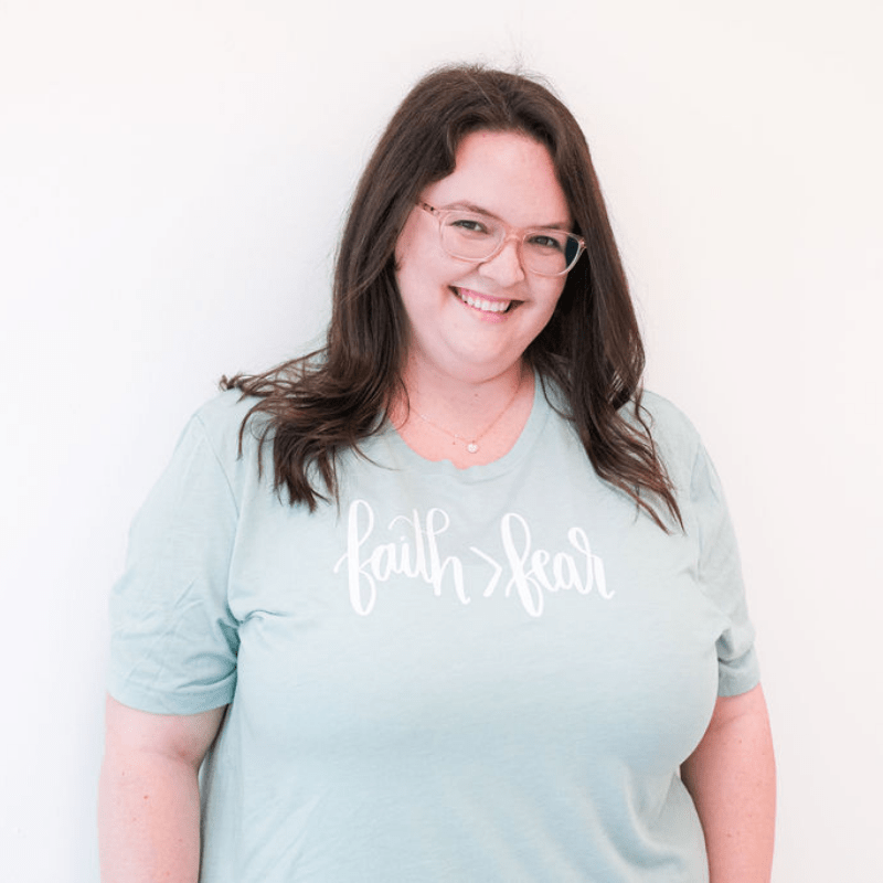ellyandgrace 3001C Faith > Fear Unisex Shirt