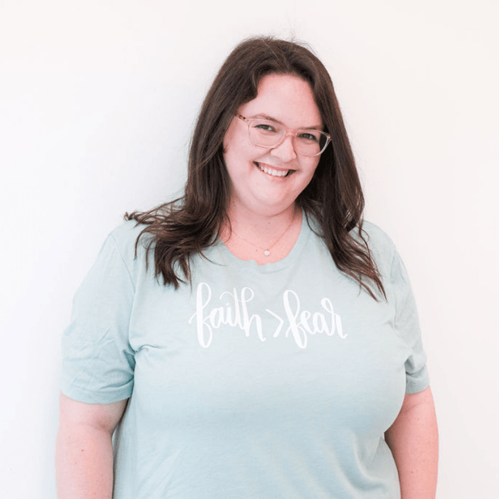 ellyandgrace 3001C Faith > Fear Unisex Shirt