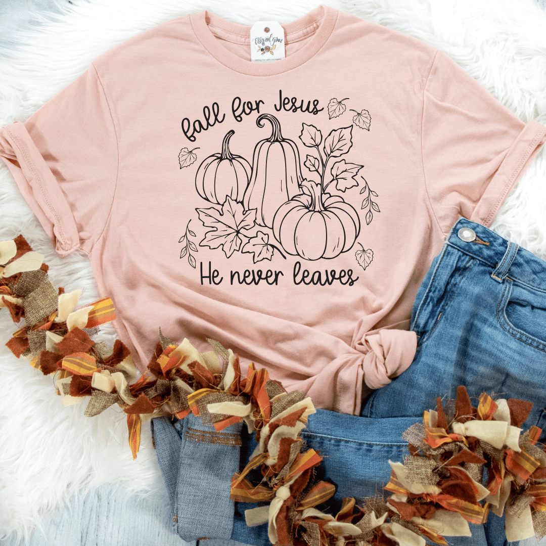 ellyandgrace 3001C Fall For Jesus Unisex Shirt