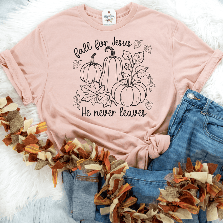 ellyandgrace 3001C Fall For Jesus Unisex Shirt