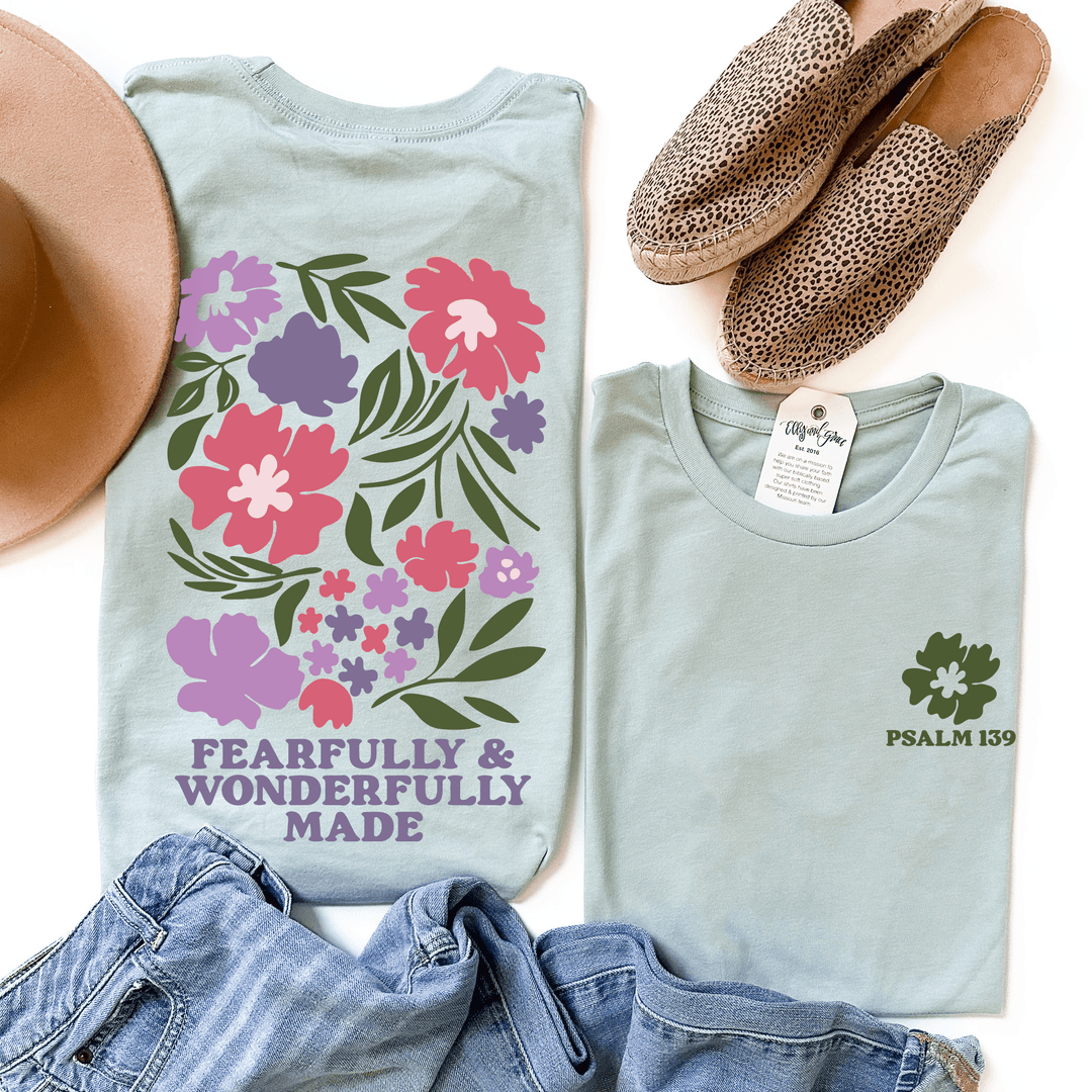 ellyandgrace 3001C Fearfully And Wonderfully Made Multicolor Unisex Shirt