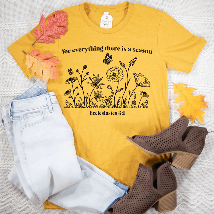 ellyandgrace 3001C For Everything There Is A Season Unisex Shirt