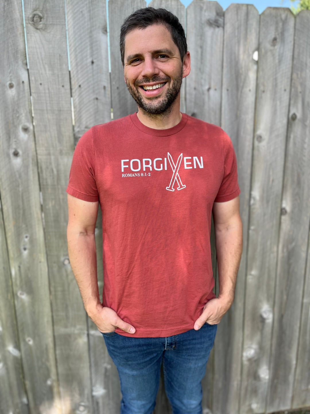 ellyandgrace 3001C Forgiven Men's Unisex Shirt