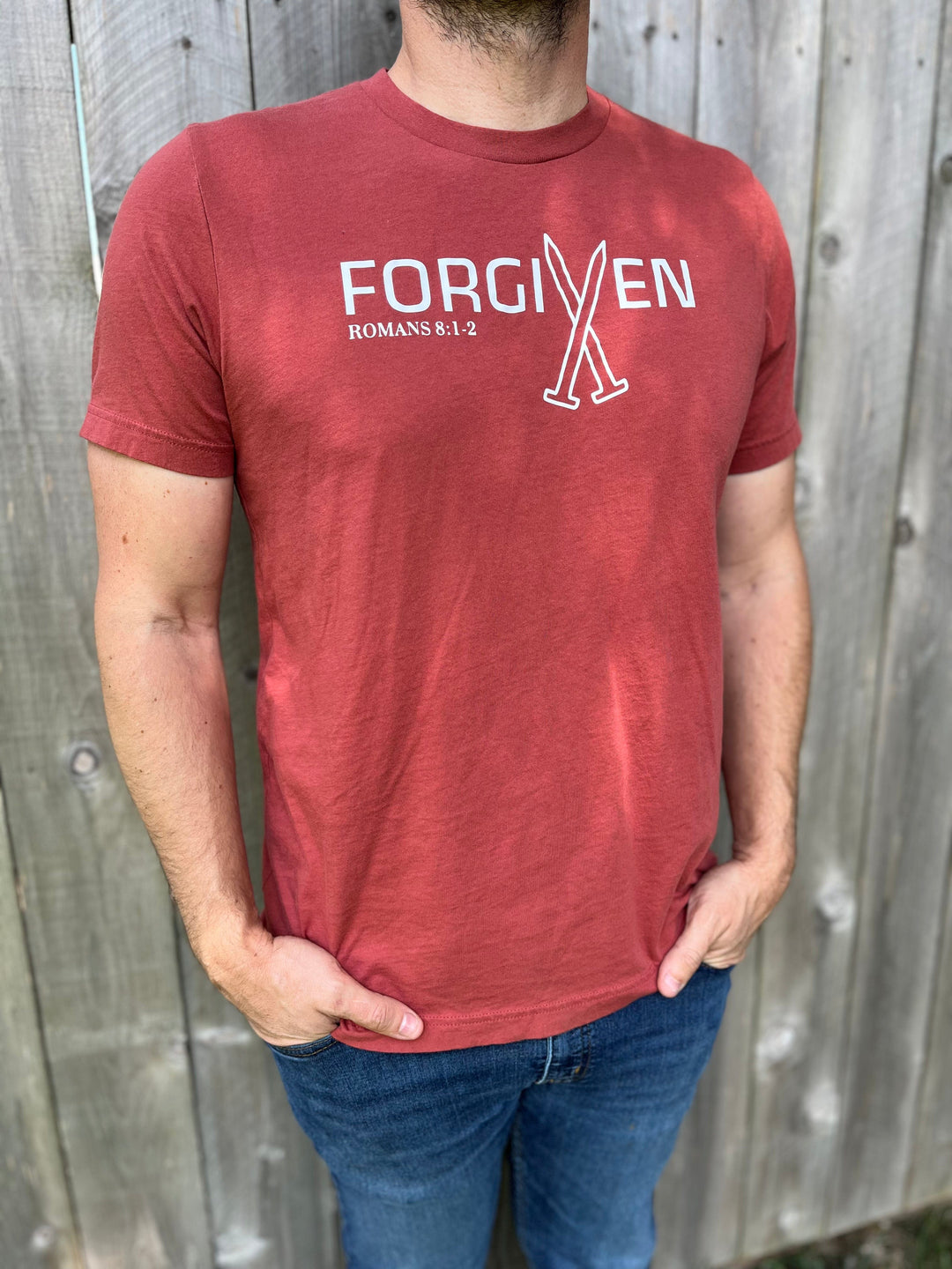 ellyandgrace 3001C Forgiven Men's Unisex Shirt