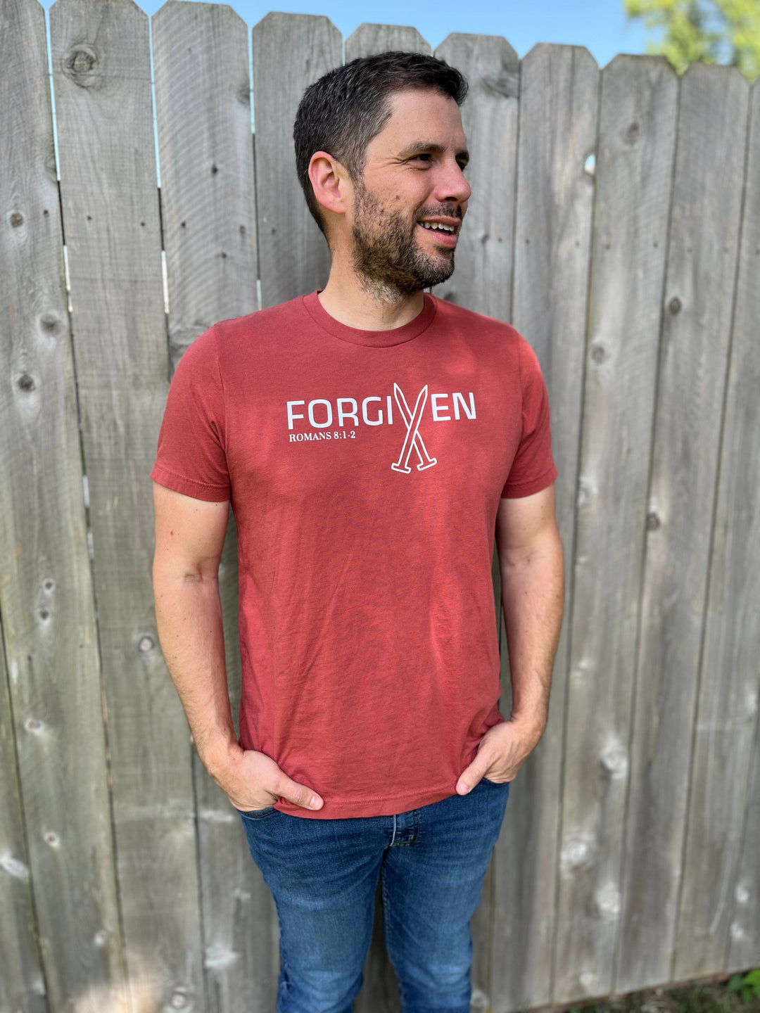 ellyandgrace 3001C Forgiven Men's Unisex Shirt