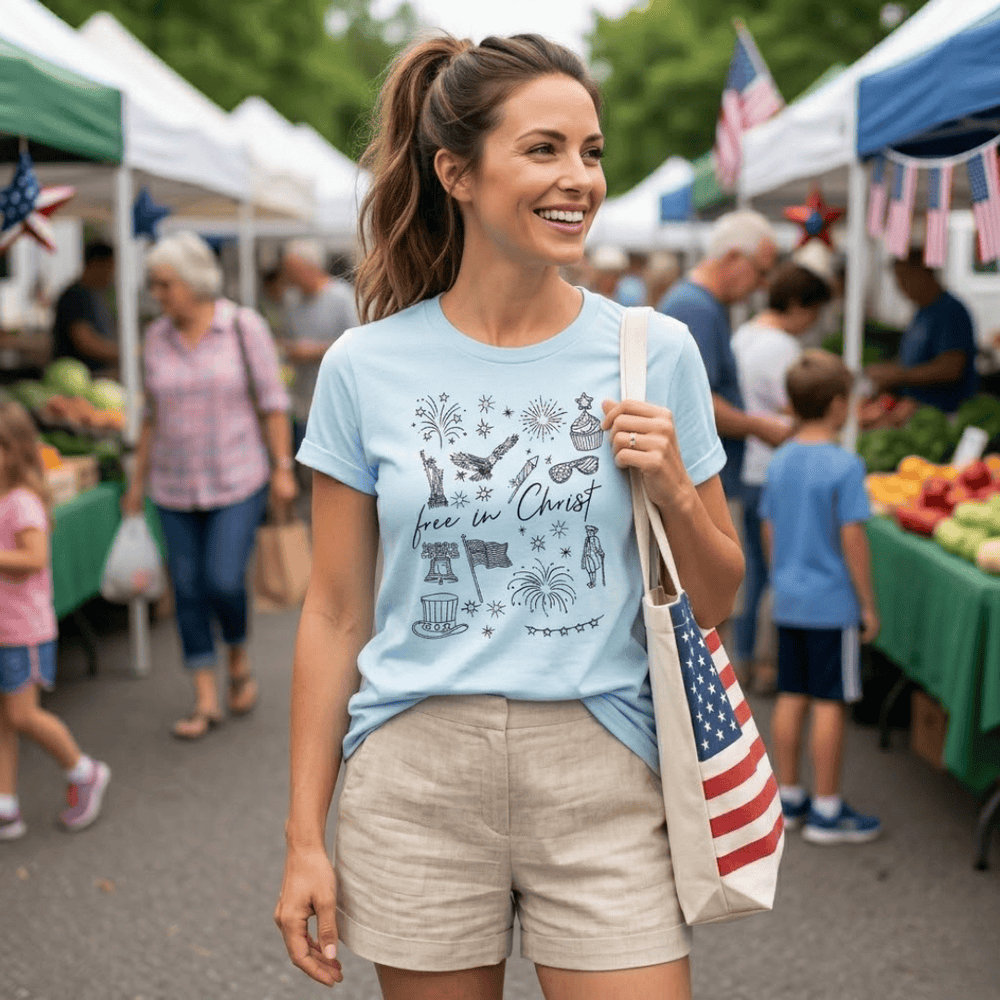 ellyandgrace 3001C Free In Christ Celebration Unisex Shirt