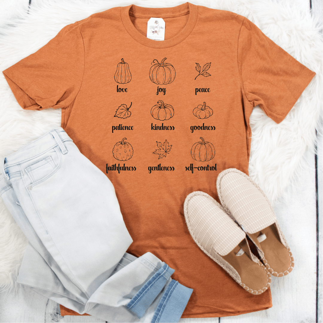 ellyandgrace 3001C Fruit Of The Spirit Pumpkins Unisex Shirt