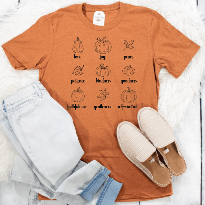 ellyandgrace 3001C Fruit Of The Spirit Pumpkins Unisex Shirt