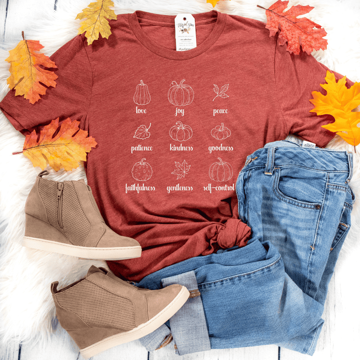 ellyandgrace 3001C Fruit Of The Spirit Pumpkins Unisex Shirt