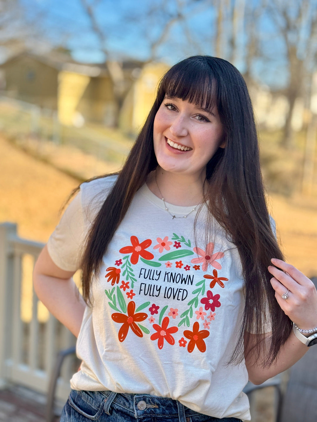 ellyandgrace 3001C Fully Known Fully Loved Multicolor Unisex Shirt