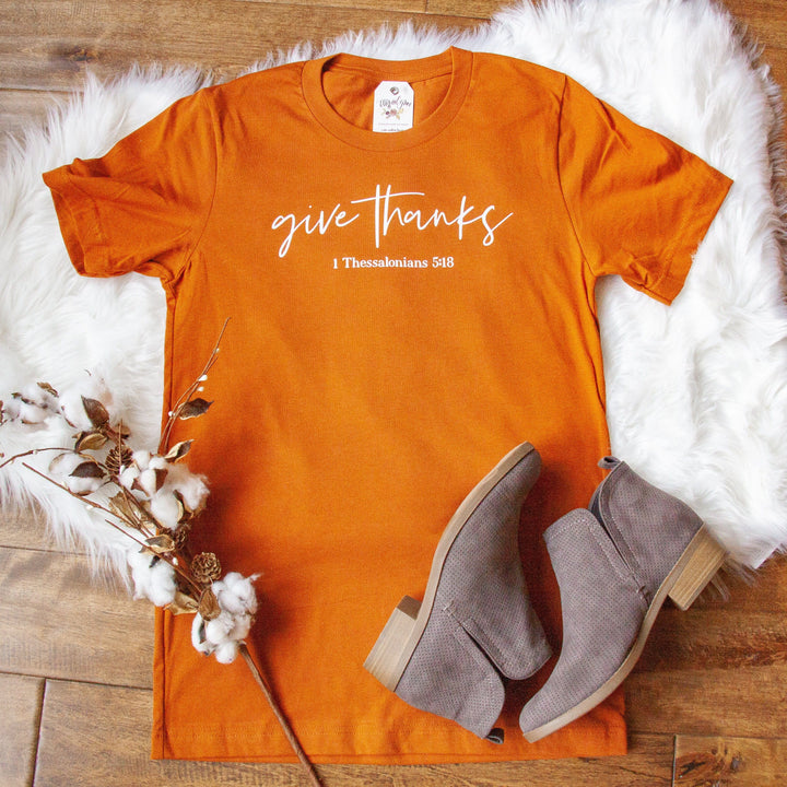 ellyandgrace 3001C Give Thanks Unisex Shirt