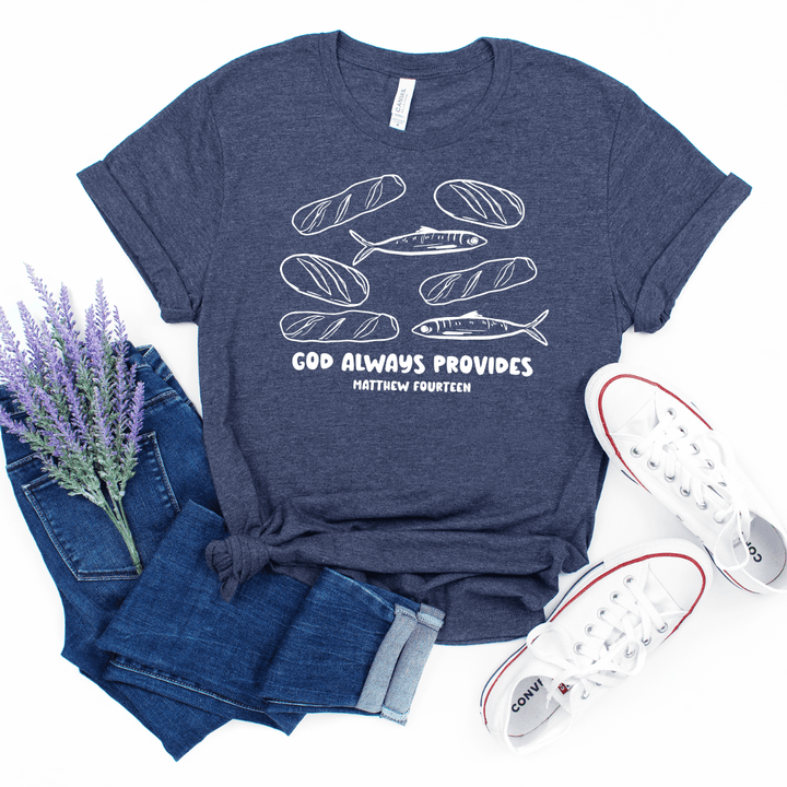 ellyandgrace 3001C God Always Provides Unisex Shirt