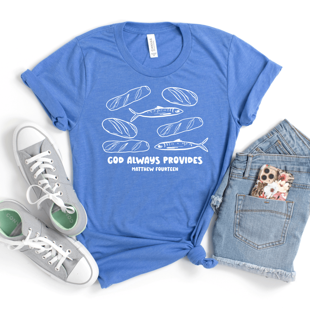 ellyandgrace 3001C God Always Provides Unisex Shirt