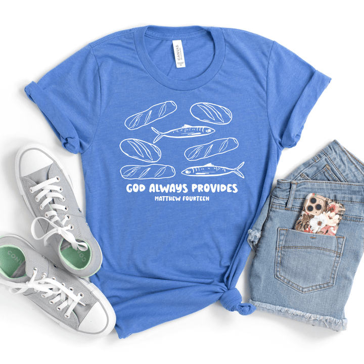 ellyandgrace 3001C God Always Provides Unisex Shirt