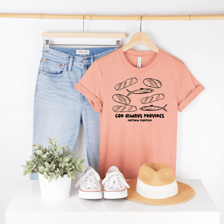 ellyandgrace 3001C God Always Provides Unisex Shirt