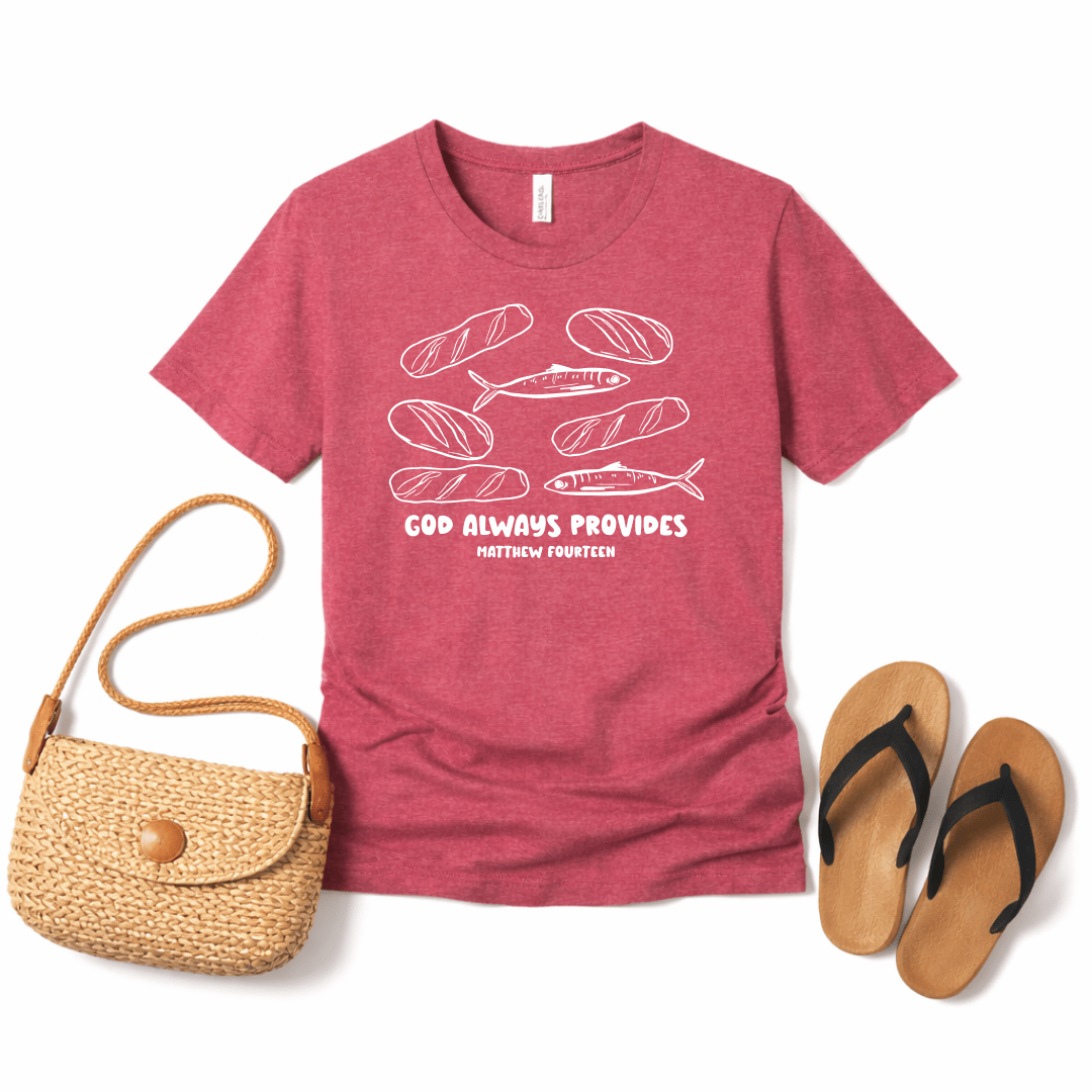 ellyandgrace 3001C God Always Provides Unisex Shirt