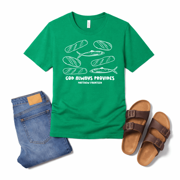 ellyandgrace 3001C God Always Provides Unisex Shirt