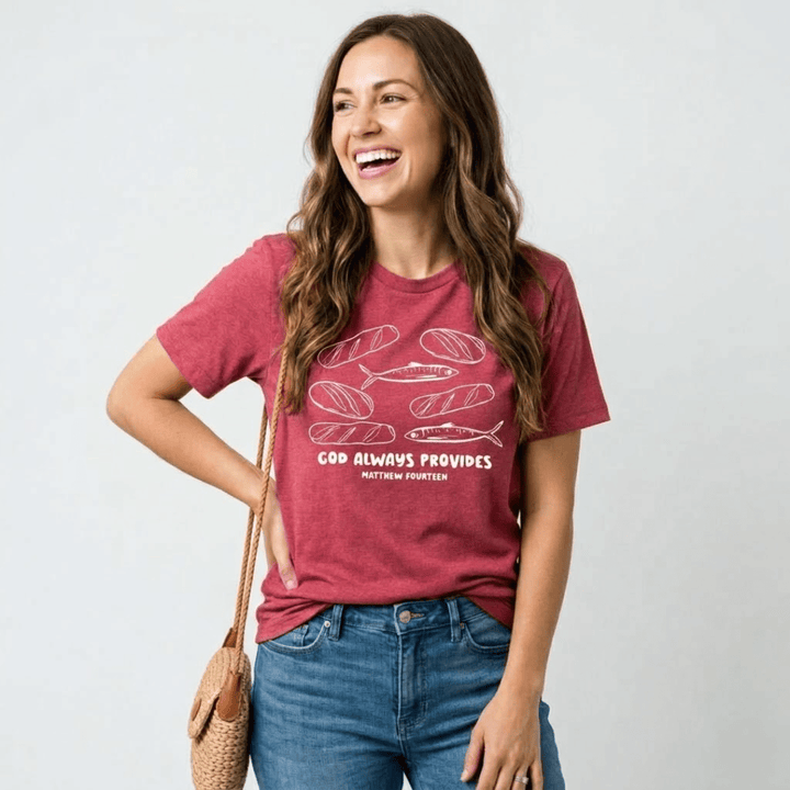 ellyandgrace 3001C God Always Provides Unisex Shirt