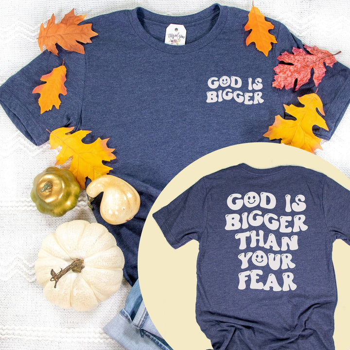 ellyandgrace 3001C God Is Bigger Than Your Fear Fall Unisex Shirt