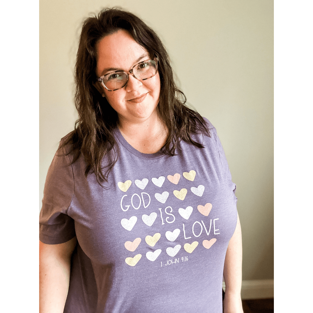 ellyandgrace 3001C God is Love Multicolor Unisex Shirt