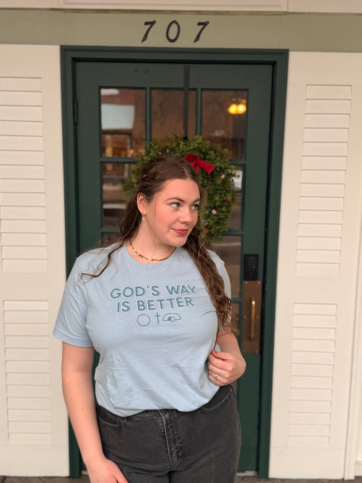 ellyandgrace 3001C God's Way Is Better Multicolor Unisex Shirt