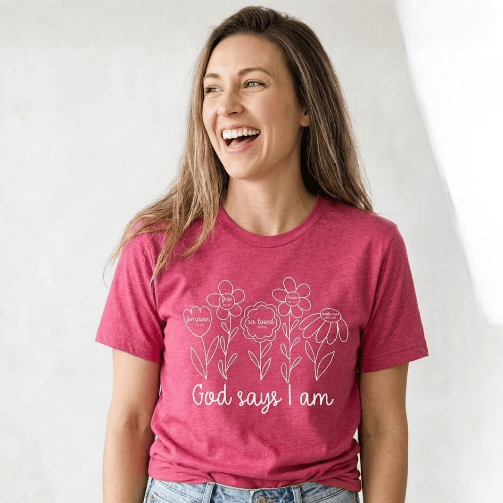 ellyandgrace 3001C God Says I Am Unisex Shirt