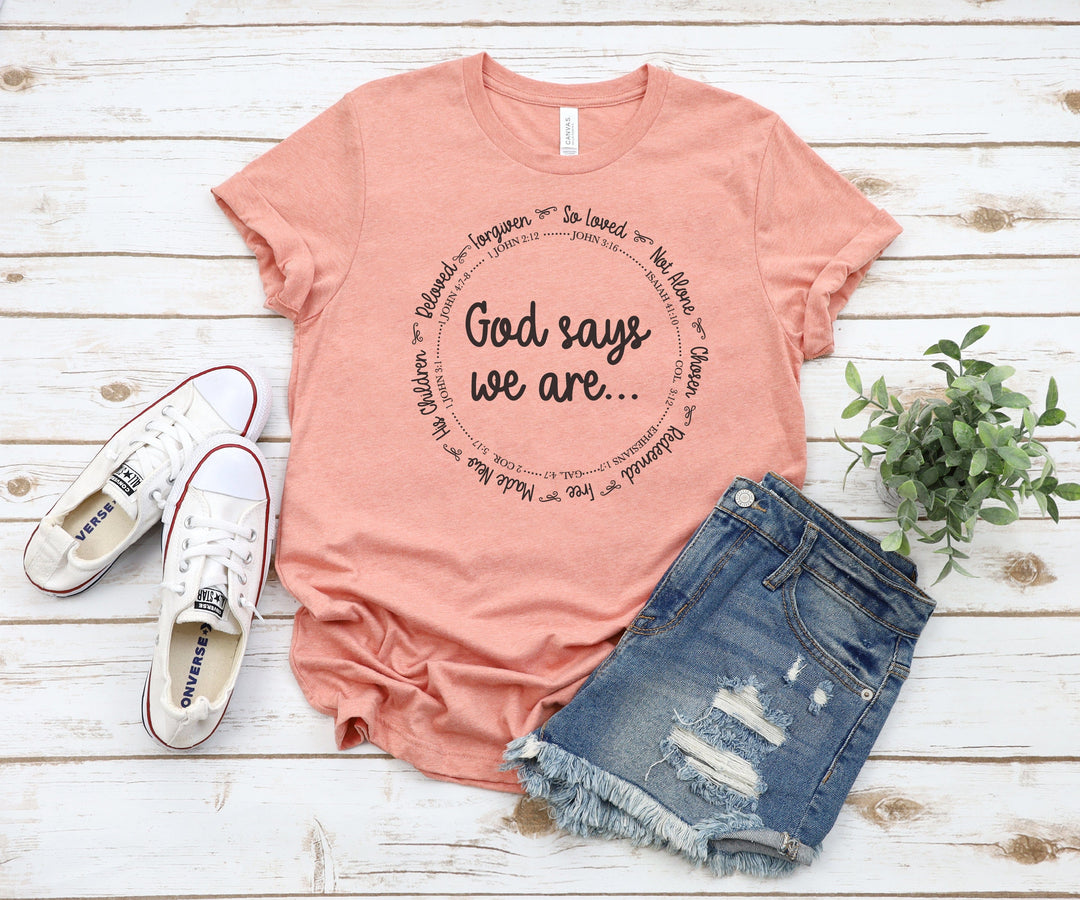 ellyandgrace 3001C God Says We Are Unisex Shirt