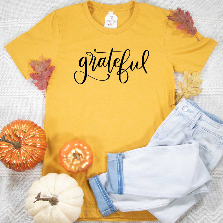 ellyandgrace 3001C Grateful Unisex Shirt