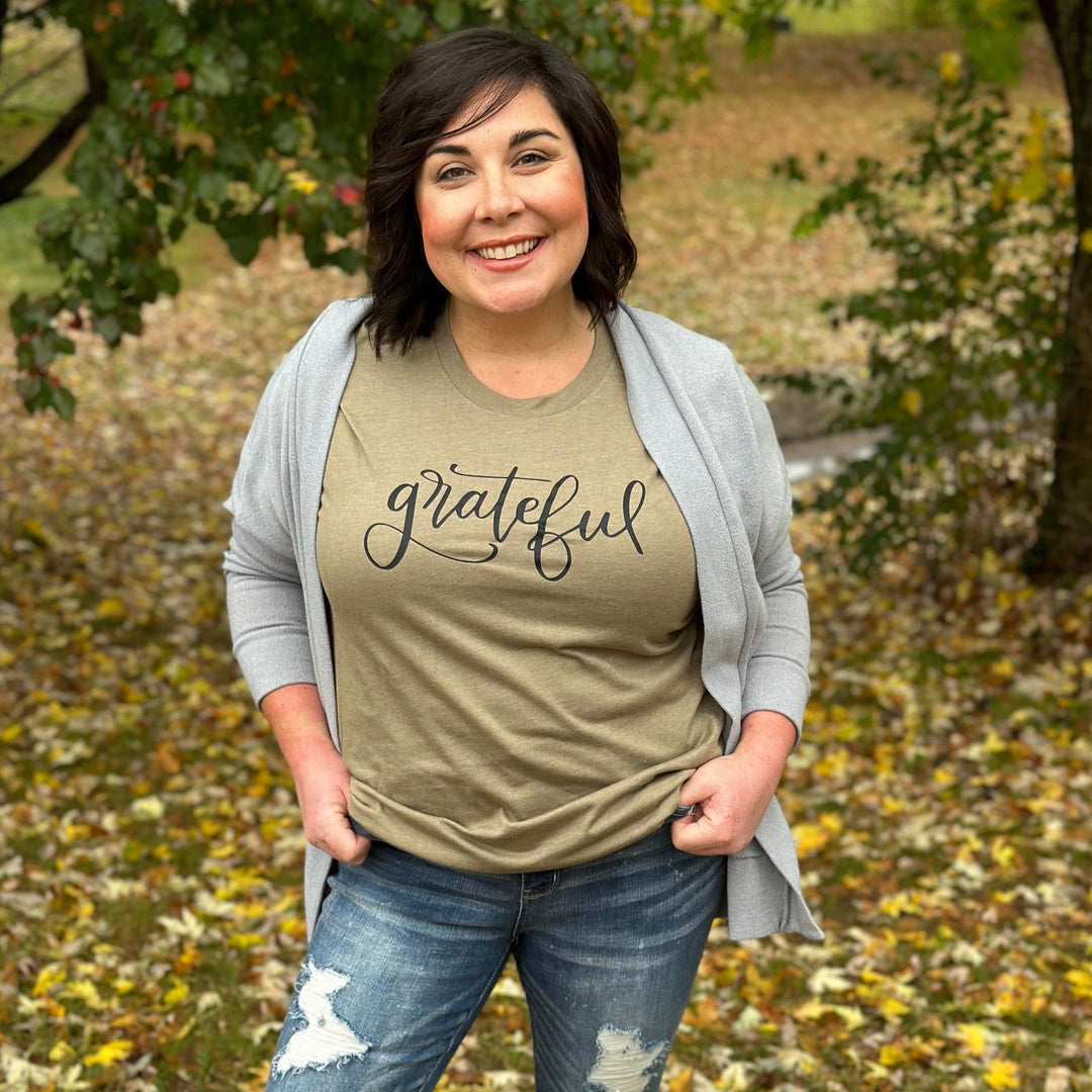 ellyandgrace 3001C Grateful Unisex Shirt