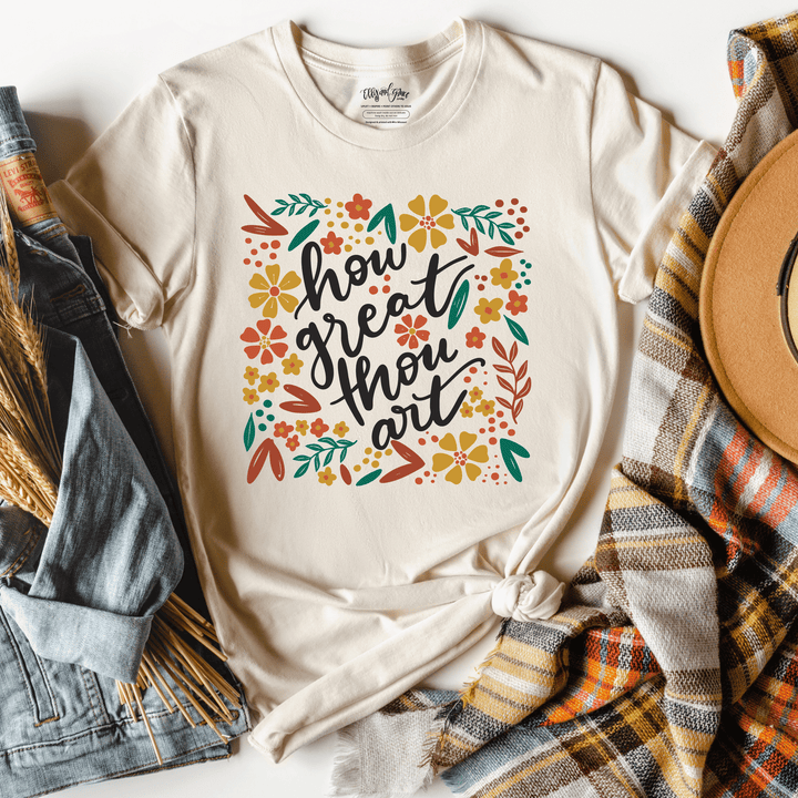 ellyandgrace 3001C How Great Thou Art Multicolor Unisex Shirt