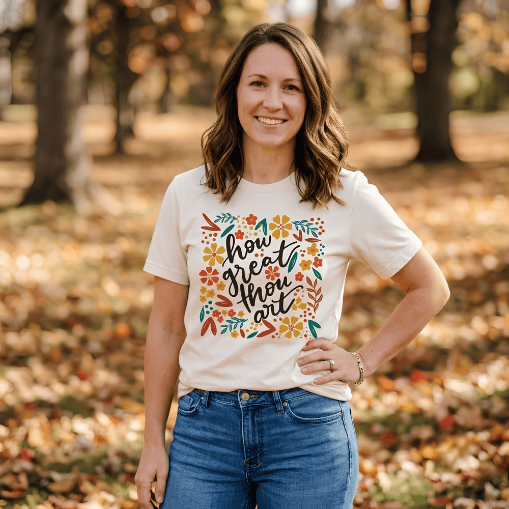ellyandgrace 3001C How Great Thou Art Multicolor Unisex Shirt