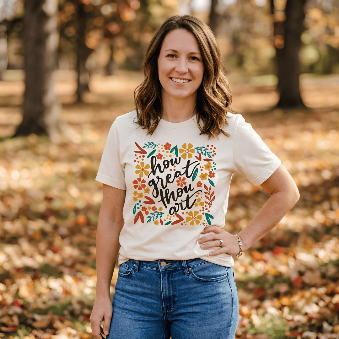 ellyandgrace 3001C How Great Thou Art Multicolor Unisex Shirt