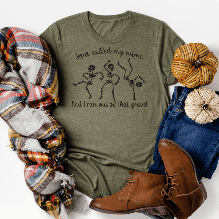 ellyandgrace 3001C I Ran Out Of That Grave Unisex Shirt