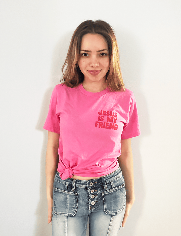 ellyandgrace 3001C Jesus is My Friend Multicolor Unisex Shirt