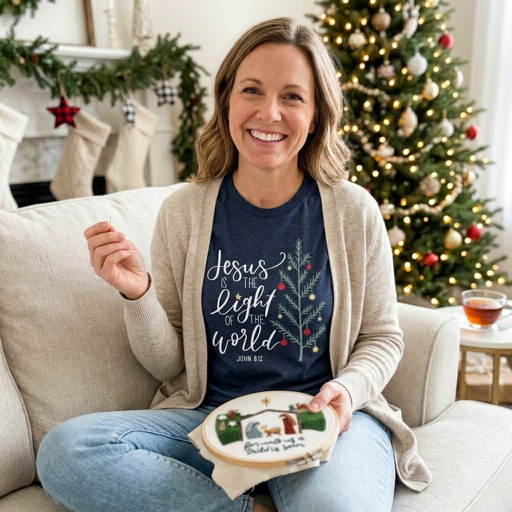 ellyandgrace 3001C Jesus is the Light Multicolor Unisex Shirt