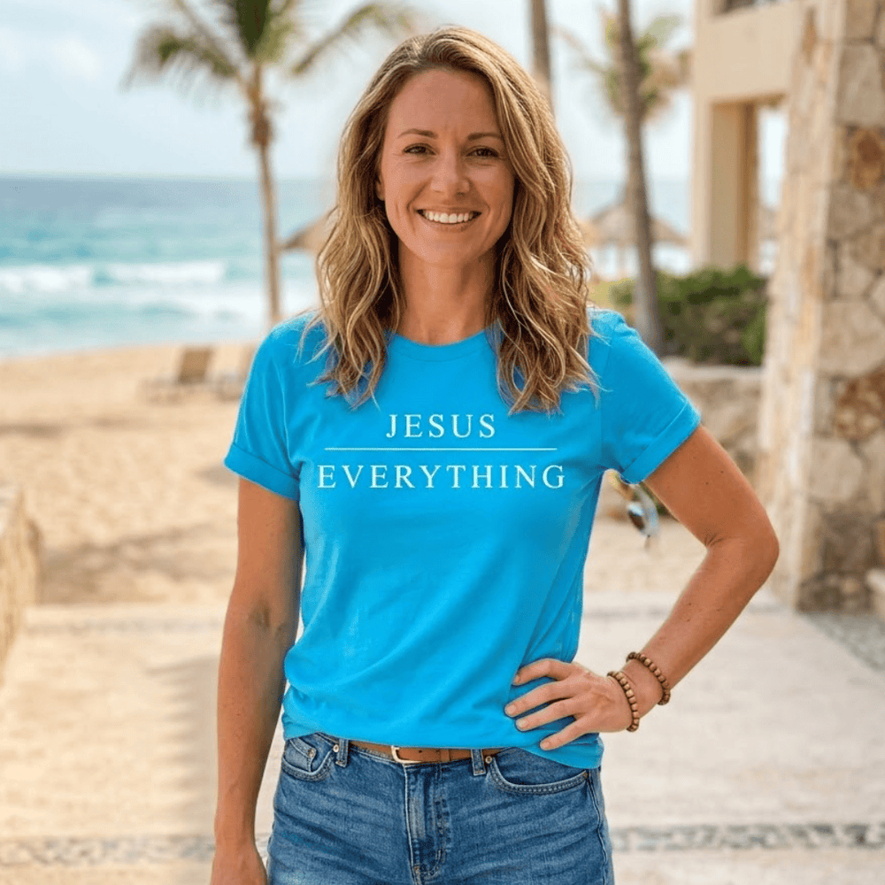ellyandgrace 3001C Jesus Over Everything Unisex Neon Shirt