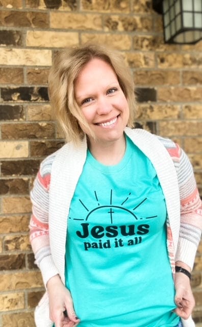 ellyandgrace 3001C Jesus Paid it All Unisex Shirt