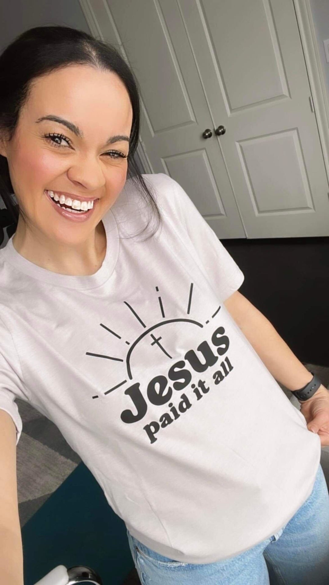 ellyandgrace 3001C Jesus Paid it All Unisex Shirt