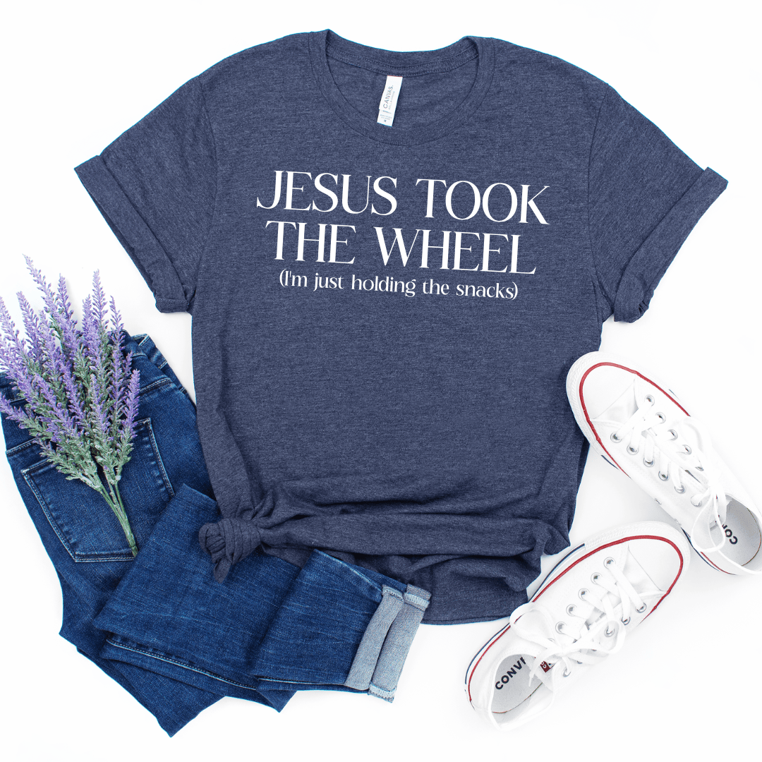 ellyandgrace 3001C Jesus Took The Wheel Unisex Shirt