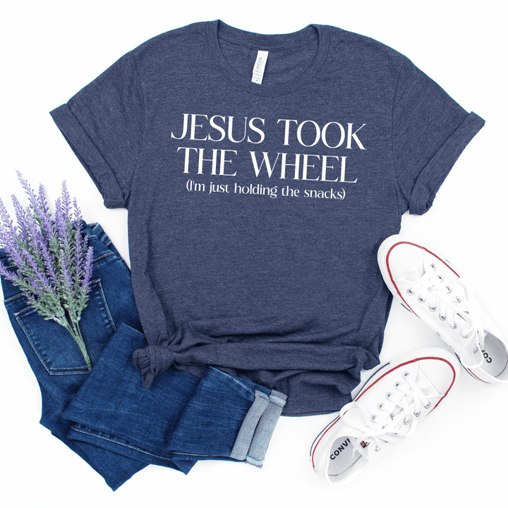 ellyandgrace 3001C Jesus Took The Wheel Unisex Shirt
