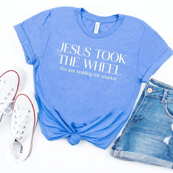 ellyandgrace 3001C Jesus Took The Wheel Unisex Shirt