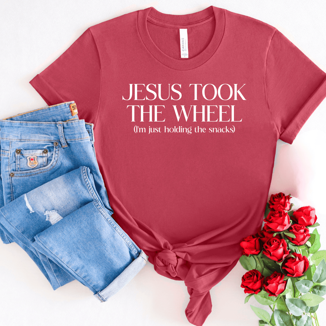 ellyandgrace 3001C Jesus Took The Wheel Unisex Shirt