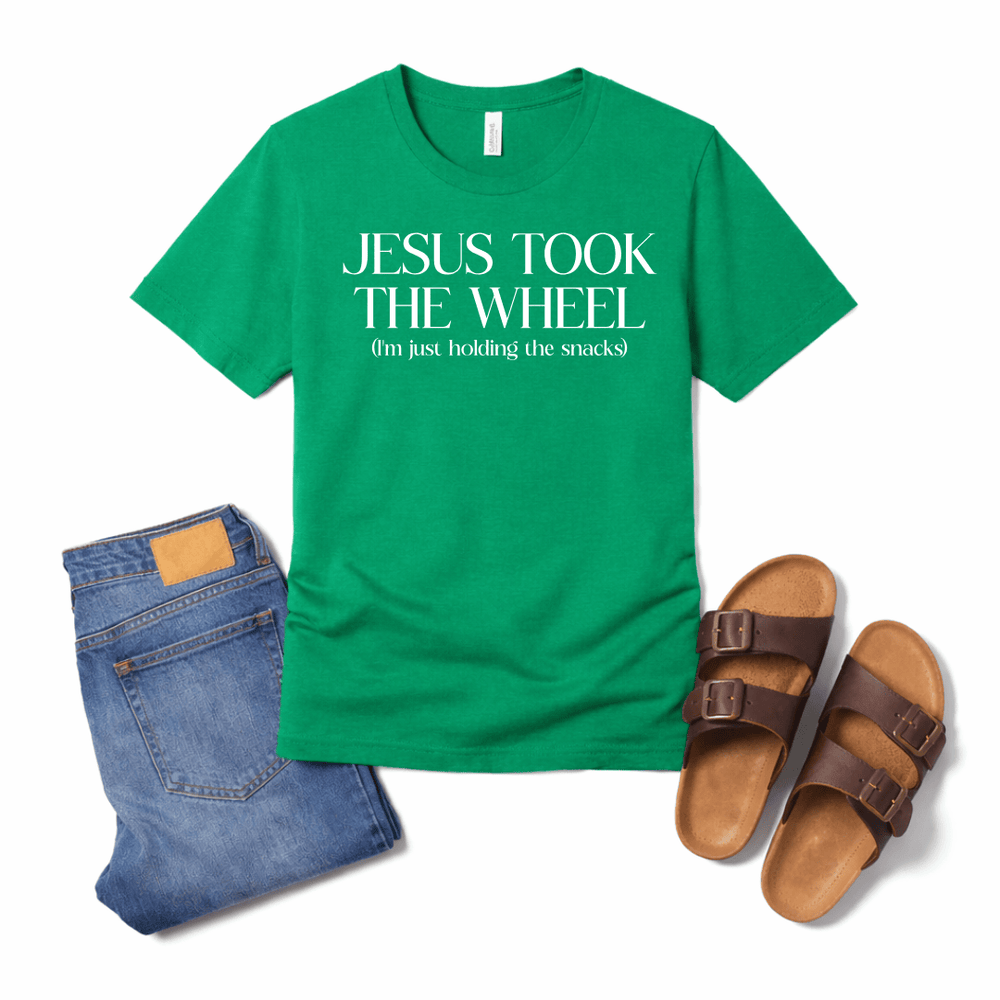ellyandgrace 3001C Jesus Took The Wheel Unisex Shirt