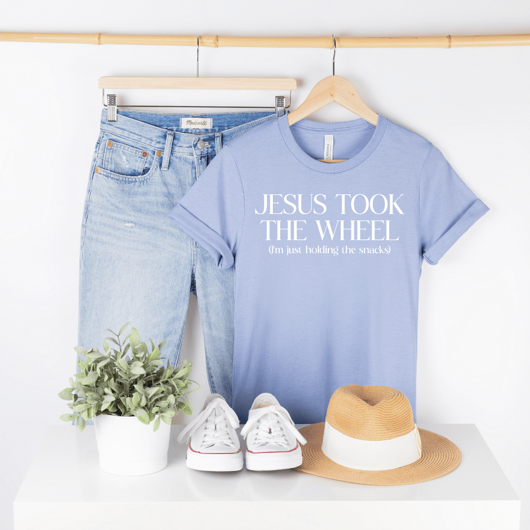 ellyandgrace 3001C Jesus Took The Wheel Unisex Shirt