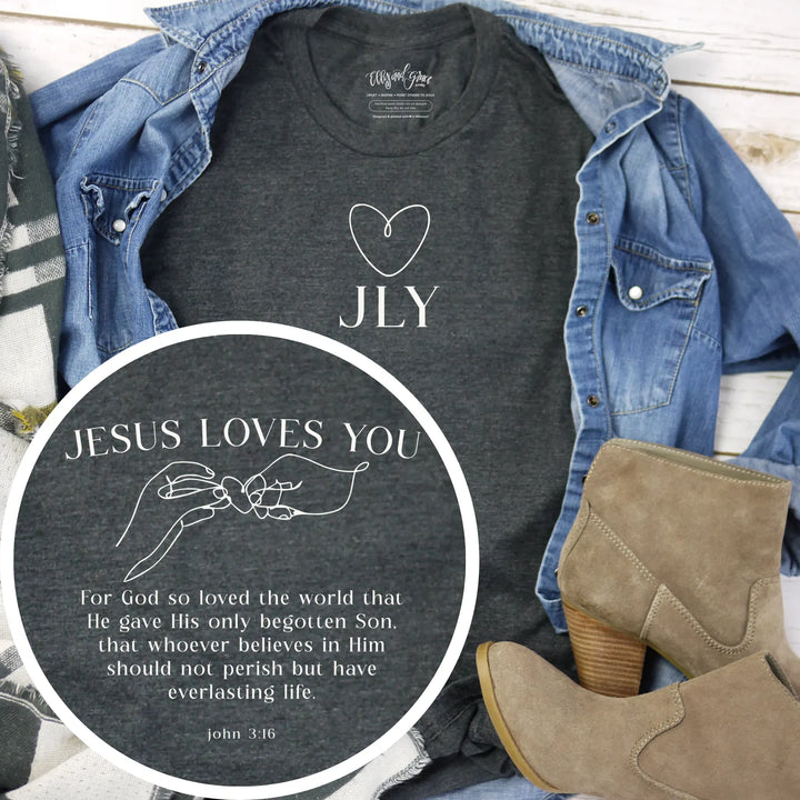 ellyandgrace 3001C JLY (Jesus Loves You) Unisex Shirt