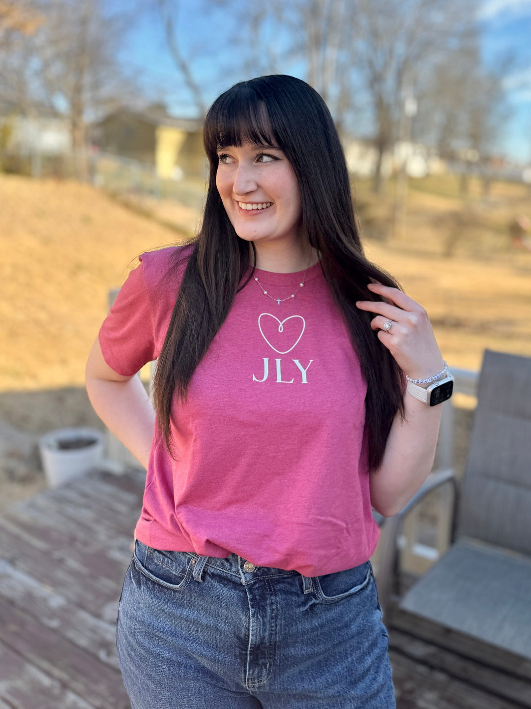 ellyandgrace 3001C JLY (Jesus Loves You) Unisex Shirt